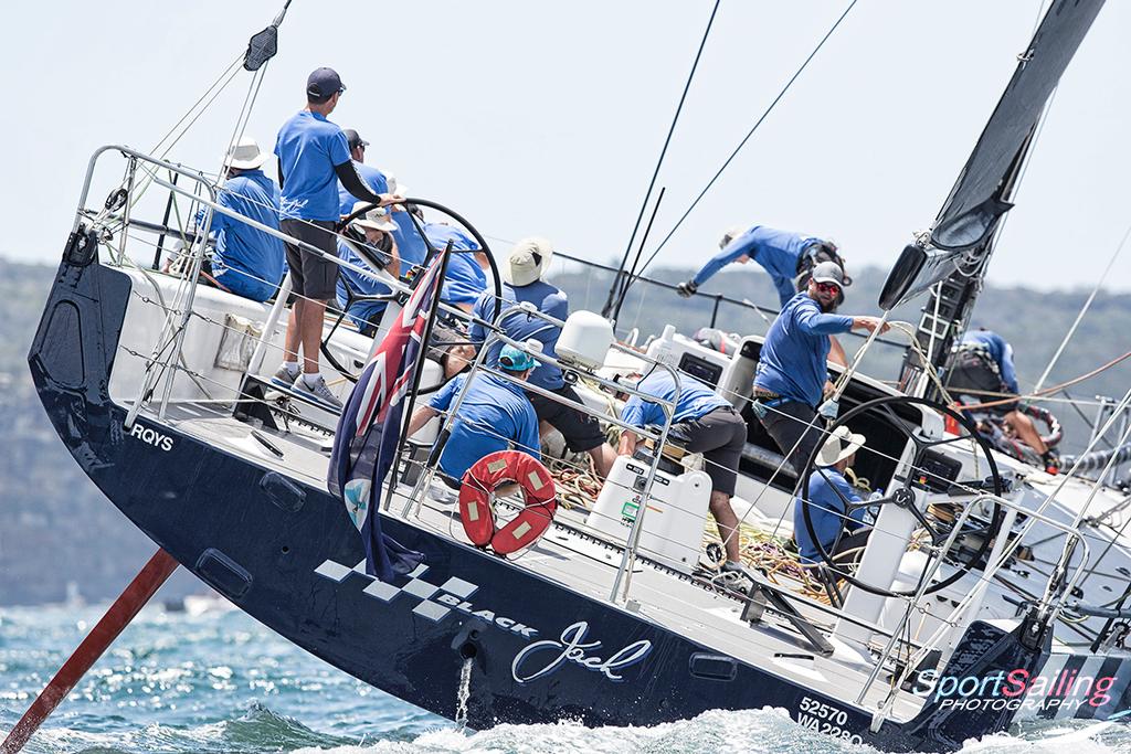 Always really well turned out - Modified VO70 by the name of Black Jack - SOLAS Big Boat Challenge &copy; Beth Morley - Sport Sailing Photography http://www.sportsailingphotography.com